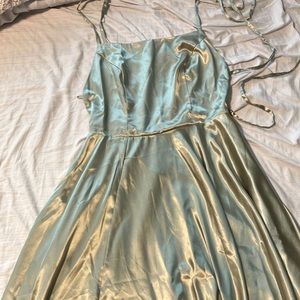 Cute Sage green prom dress